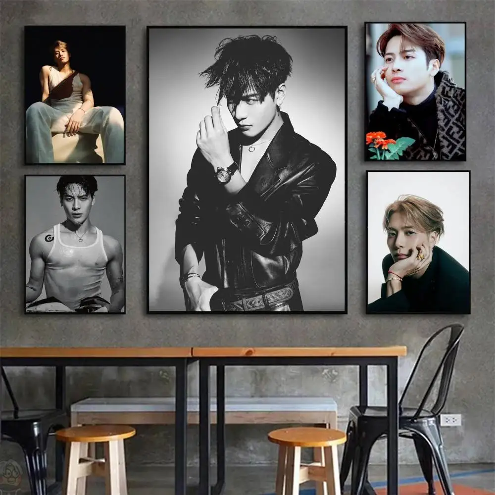 Pop Singer Jackson Wang Posters Living Room Bar Cafe Quality Canvas Vintage Style Comics Painting Art Home Wall Decor Picture
