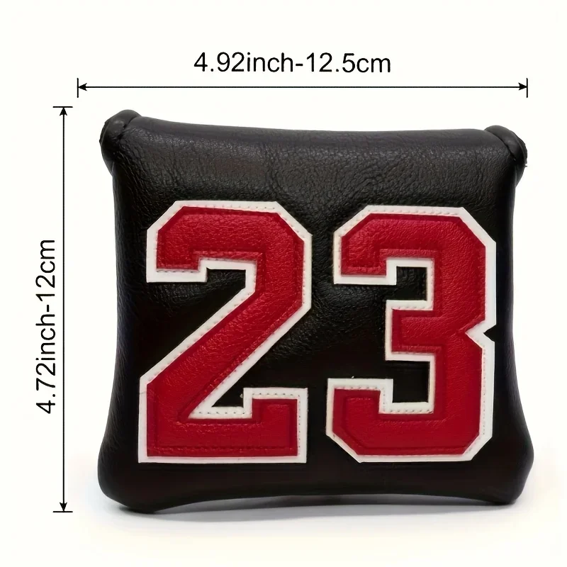 الماعز رقم. غطاء مضرب PU بنمط 23 مع إغلاق مغناطيسي، غطاء مضرب مقاوم للماء ومقاوم للاهتراء ومتين، ملحقات الجولف،