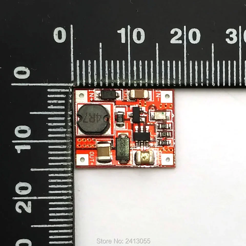 Модуль повышающего источника питания постоянного тока, повышающий преобразователь, повышающая печатная плата от 3 В до 5 В, 1 А, высочайшая эффективность, 96% ультра маленький