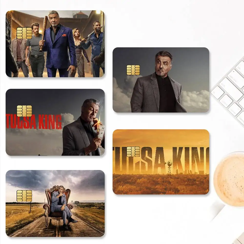 ملصقات بطاقات الائتمان Tv Show Tulsa King لحماية ديكور الخصم البنك 4 قطع مضادة للخدش ومقاومة للماء #1