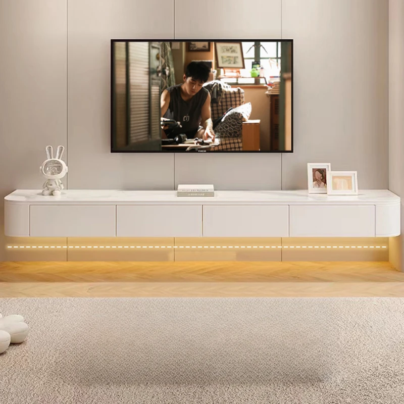 Floating Wall Mounted Tv Cabinet Wood Living Room Modern Home Cabinet Stand Storage Meuble Tv Suspendu Mural House Furniture