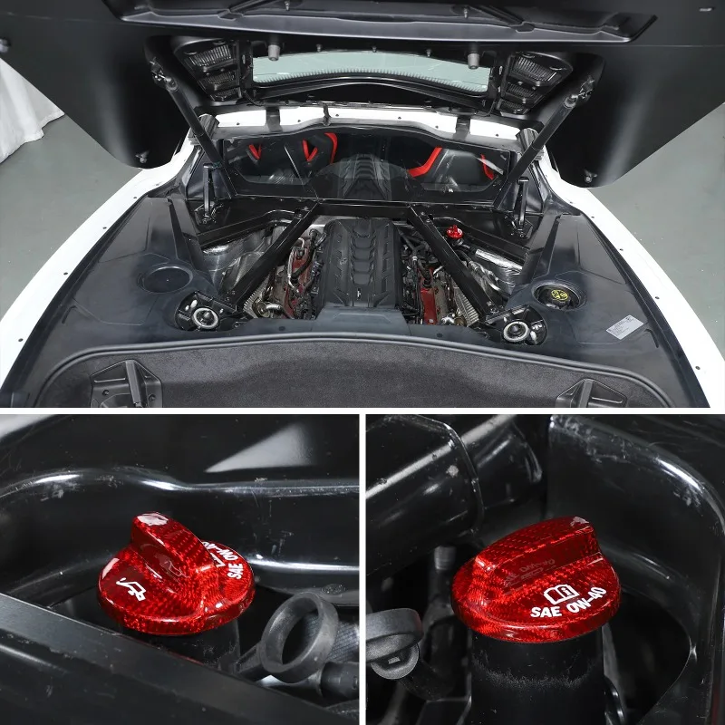 

Для Corvette C7 C8 2014-2025: Накладка на крышку топливного бака из настоящего карбона, аксессуар для автомобиля