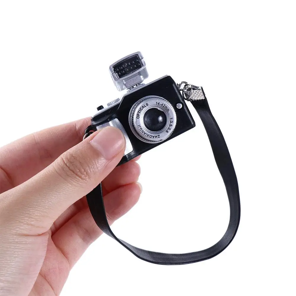 Accessoires rétro 1/12 BJD 1/6 Mini appareil photo Miniature appareil photo numérique appareil photo reflex maison de poupée appareil photo Miniature