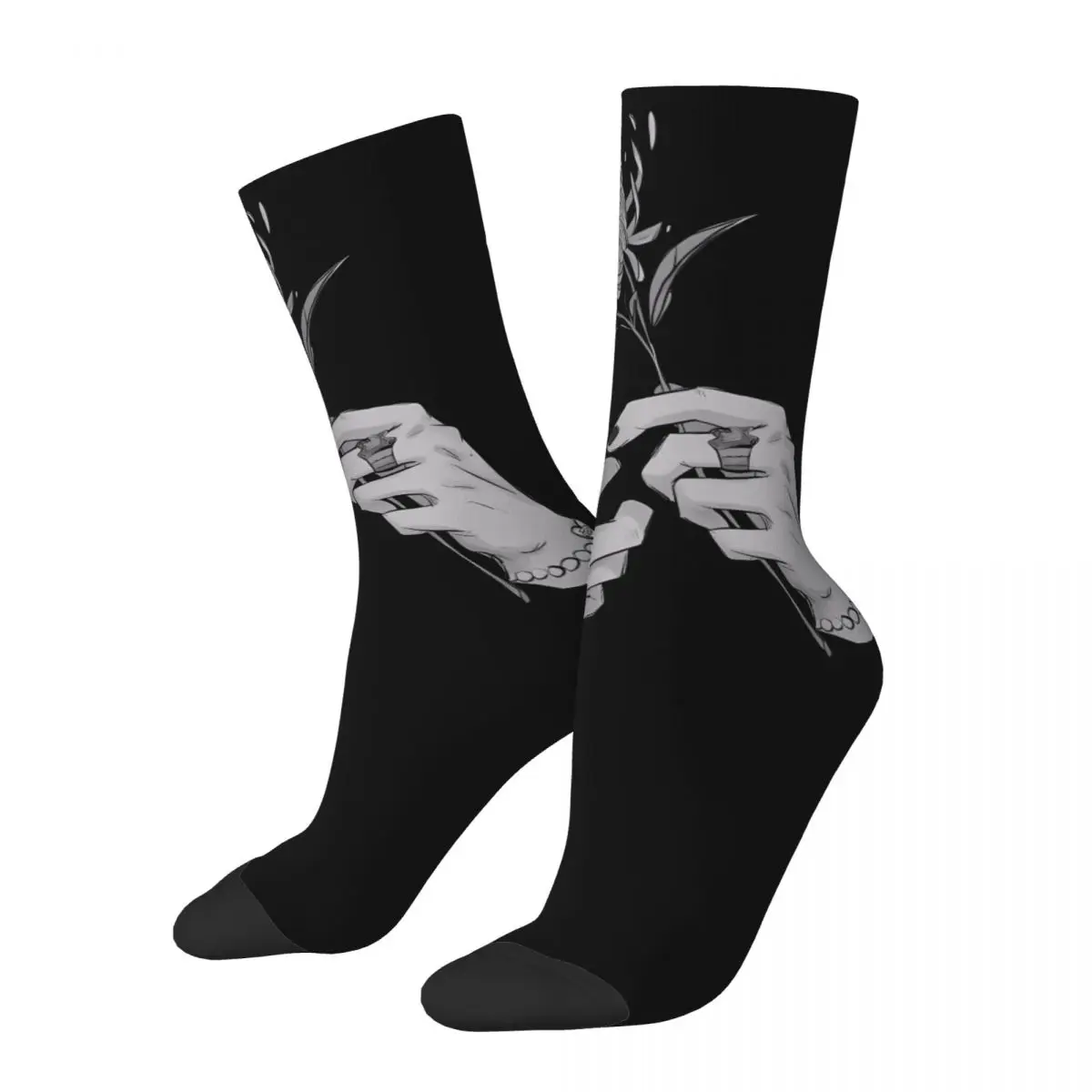 Corpse Husband Red cosy Unisex Socks,Cycling Happy 3D printing Socks,Street Style Crazy Sock