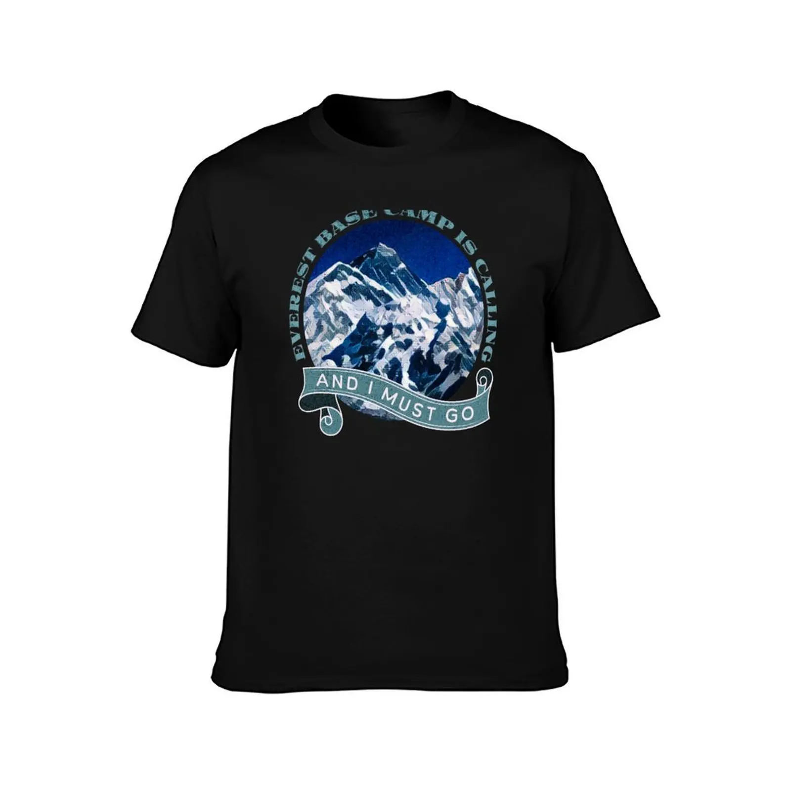 Everest Base Camp Nepal - Retro Himalayas Mountain T-Shirt T-shirts oversize summer top slim fit t shirts for men