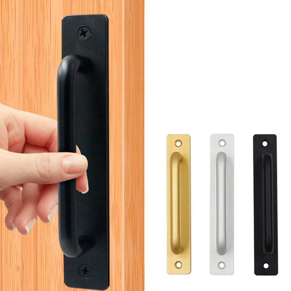 Door Handle Cabinet Pulls Aluminum Push-pull Balcony Gate Window Pulls Knob Kitchen Furniture Hardware Handle