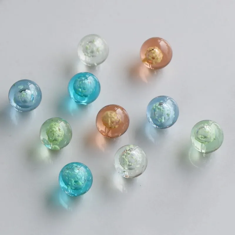 Luminous Glass Balls 16mm 20mm 22mm 25mm 30mm Colored Glass Marble Beads DIY Decorative Props