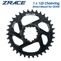 ZRACE 1 x 12s Platos de Cadena, 28/30/32/34/36T 7075AL Dureza Vickers 21, Offset 6mm, para Bielas de Montaje Directo GXP, Compatible con Eagle