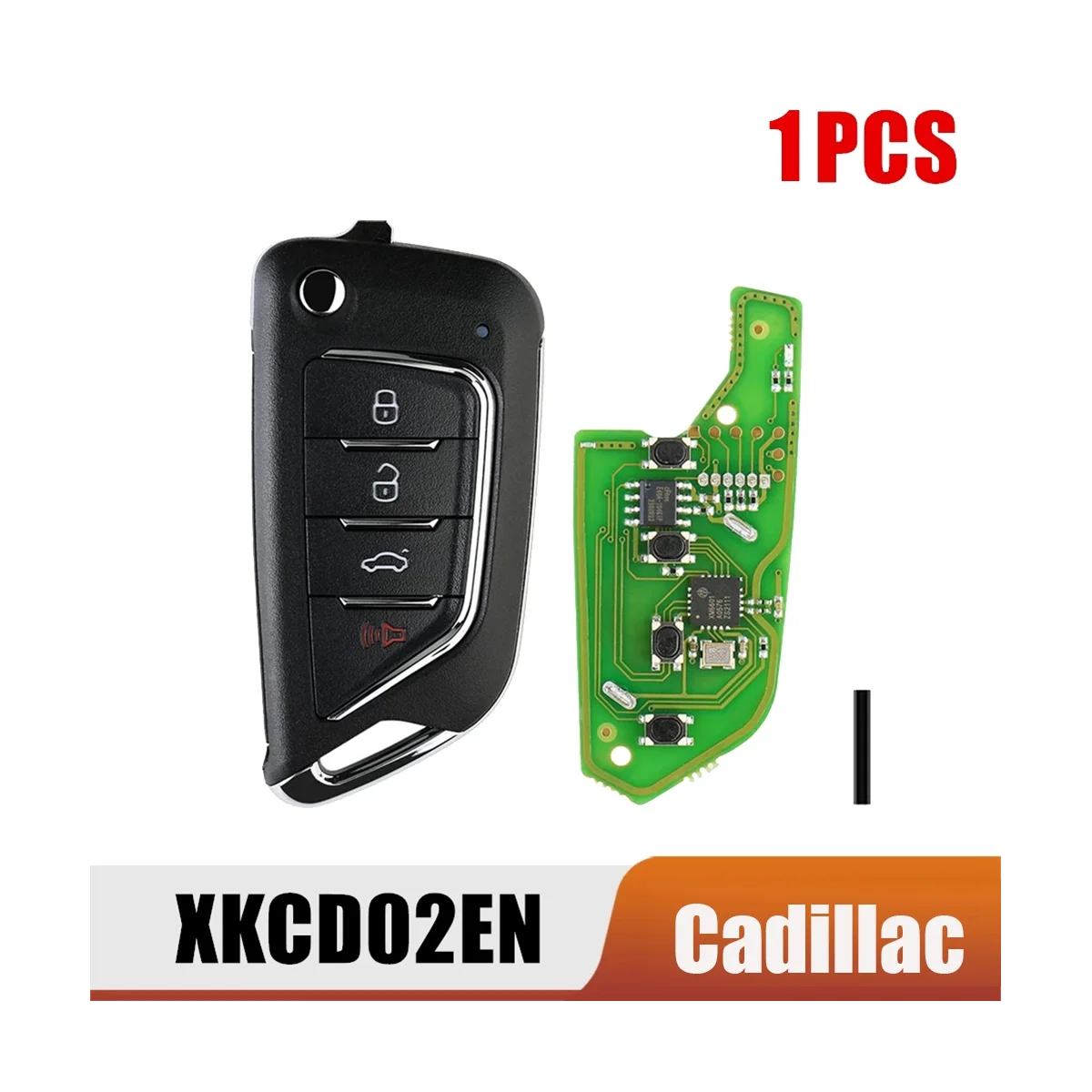 For XKCD02EN Universal Wire Remote Key 4 Button for Style for VVDI Key Tool