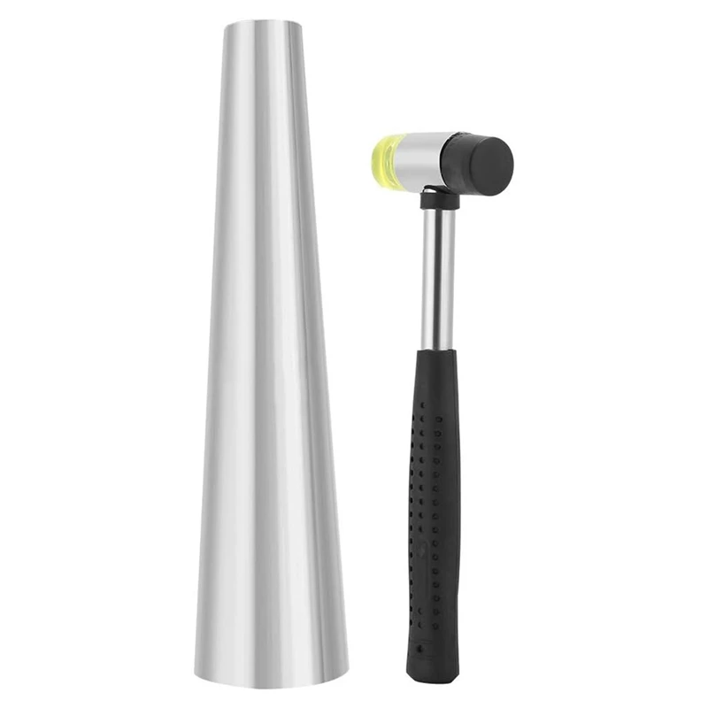 Top-Jewelry Making Tool Bracelet Mandrel Round Bracelet Mandrel Measuring Rubber Hammer Stainless Steel Jewel Making Tool