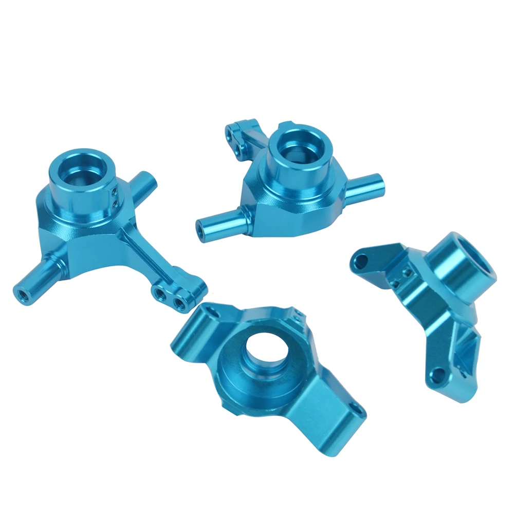 Set di bracci per nocche verticali anteriori posteriori in lega di alluminio per parti di aggiornamento del telaio Tamiya TT02 TT02D TT-02FT TT-02R