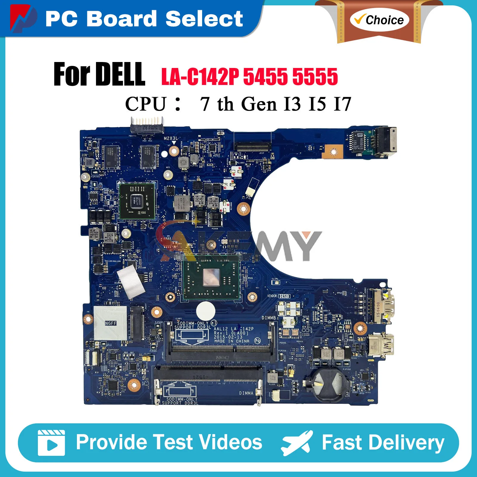 

Материнская плата для ноутбука Dell Inspiron 5455 5555 5755 AAL12 LA-C142P с HDMI CN-01N0C6 CN-0VJRMW 216-0867020 протестирована нормально