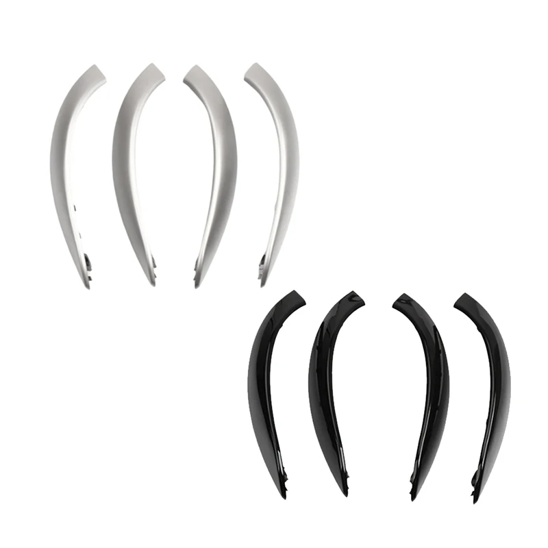 

Car Inner Door Armrest Pull Handle Cover Grab Panel Outer Cover For BMW 3 Series F35 2012-2018 Silver