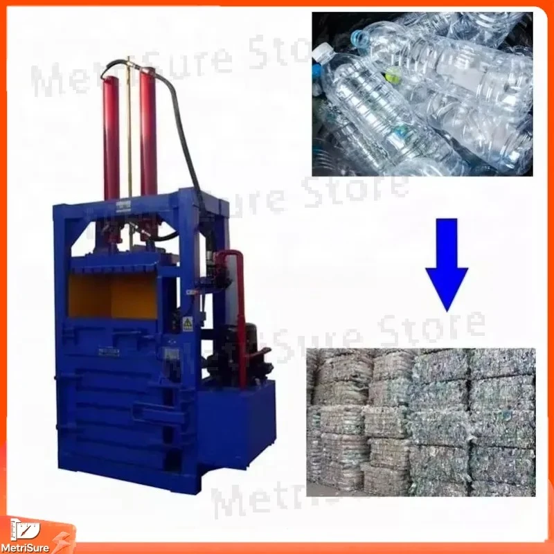 Semi-Automatic Hydraulic Vertical Baler for Wood Plastic Cardboard Agricultural Straw Recycling Press Packing