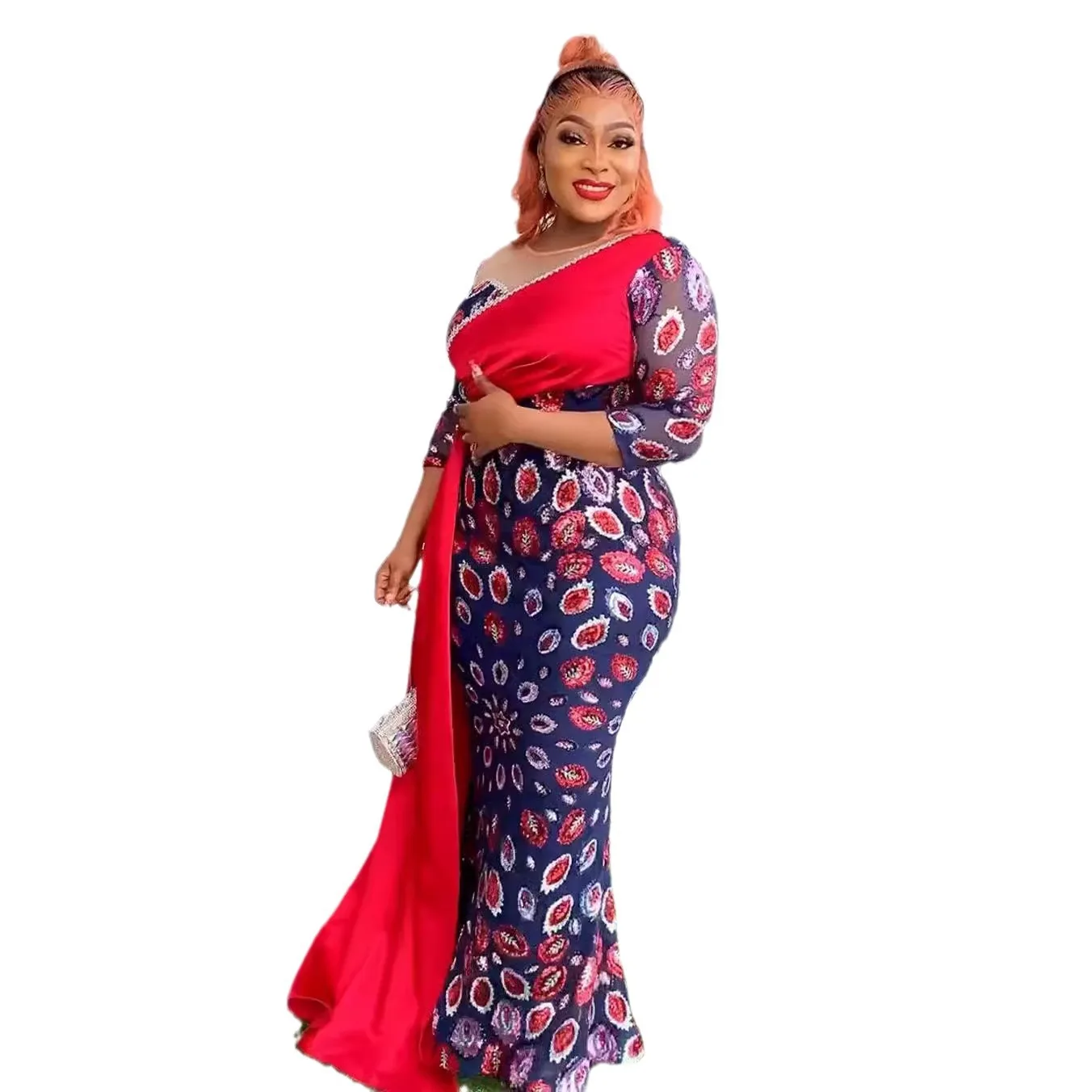 Plus Size abiti lunghi da festa africani per le donne 2024 nuovi abiti da sera con paillettes Dashiki Ankara abiti da tacchino Robe Africa abbigliamento