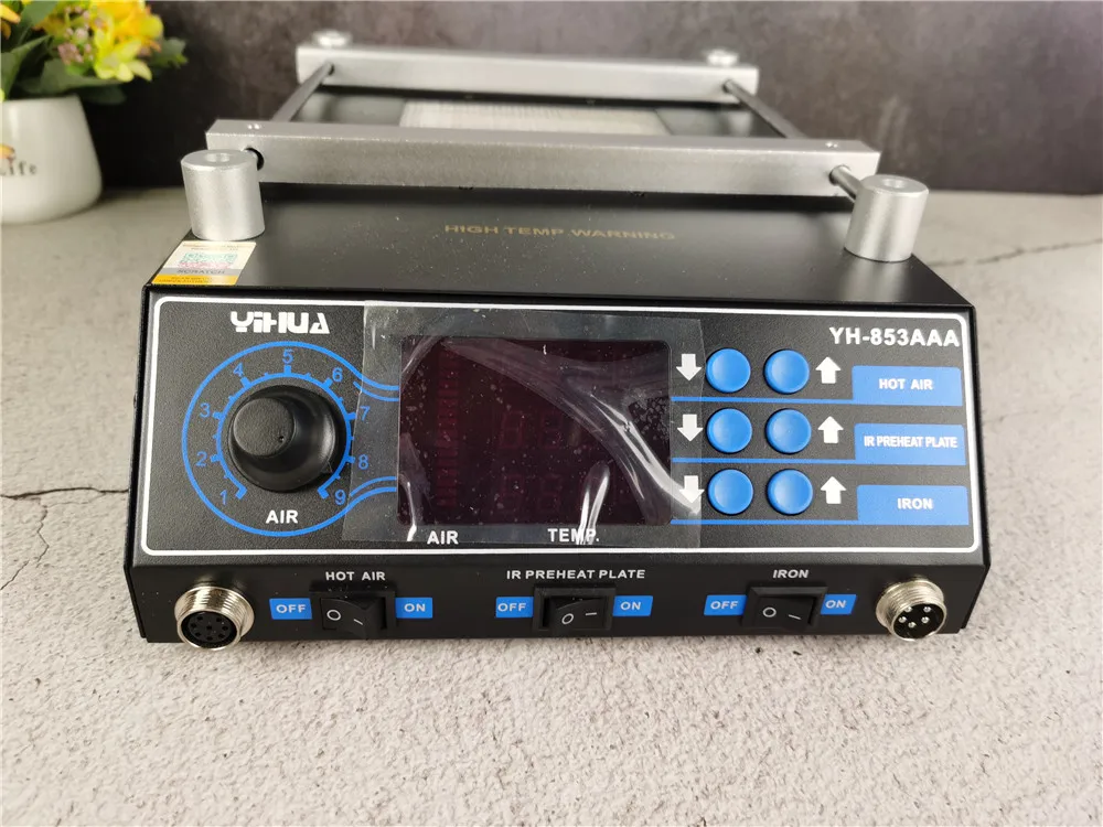 YIHUA 853AAA 1350W lutownica gorąca wiatrówka stacja lutownicza stacja lutownicza BGA stacja lutownicza stacja podgrzewania wstępnego PCB