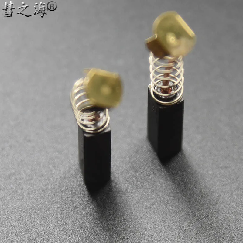 

10PC medium copper DC motor spring carbon brush 5.5 * 6.5 * 18 general wear-resistant specifications support customization
