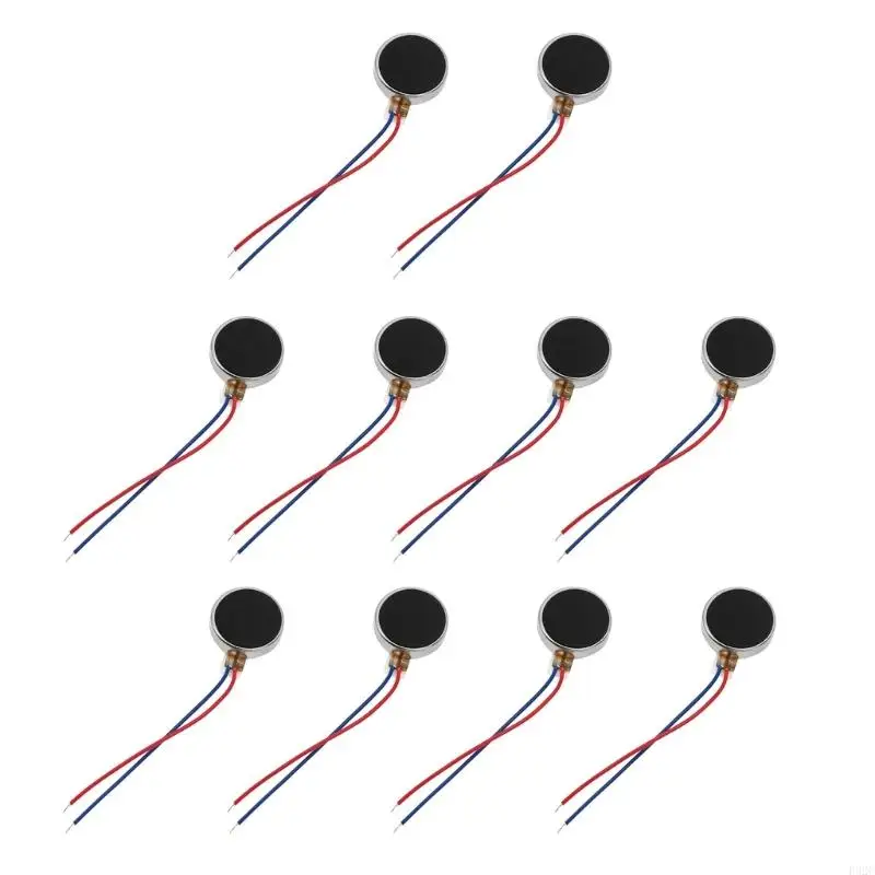 F92C 1/10PCS 10mmx3mm Mini Vibration Motor DC1.5-3.7V 10000rpm Flat Coin Button-Type Micro Vibrating Motor for Mobiles