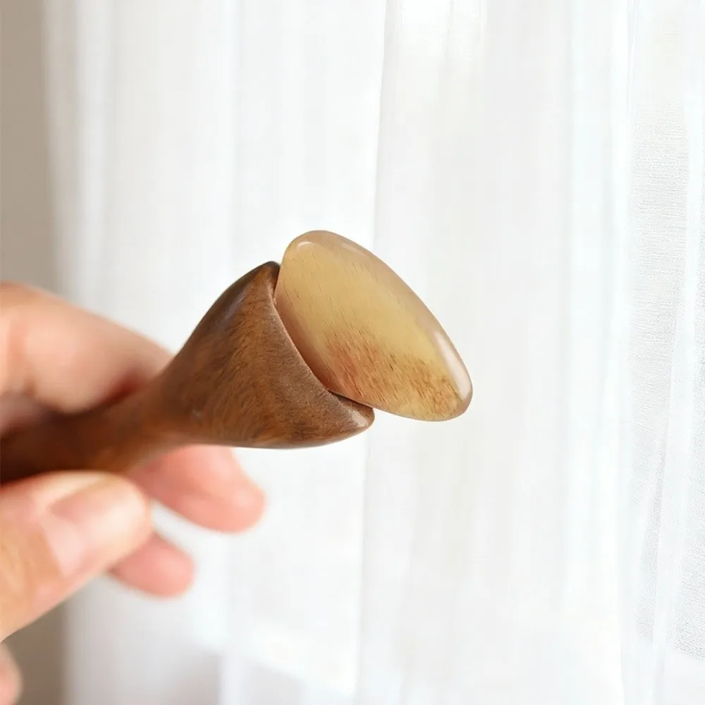 

Массажер для лица из сандалового дерева для уменьшения отечности, лифтинга и подтяжки кожи, традиционный массажный стик для глаз из натурального палисандра