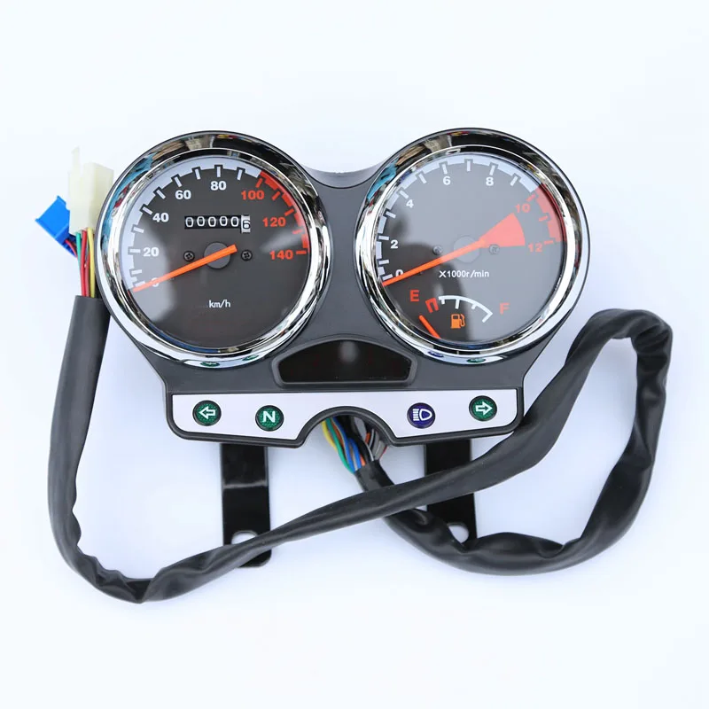 Motorcycle Speedometer for Suzuki Haojue Qingqi Haojin Lifan Feken for GT125 QS125-5 GSX125 HJ125 Gear Display Speed Meter Clock