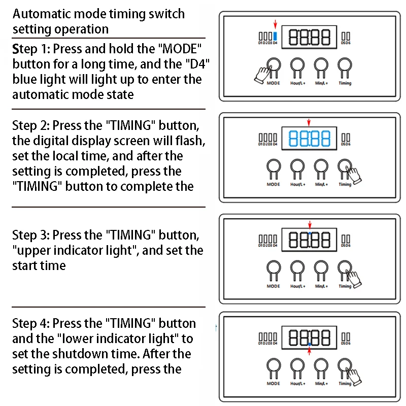 Aquarium CO2 motor valve digital display timing switch display fish tank CO2 generator/pressure reducing valve equipment control