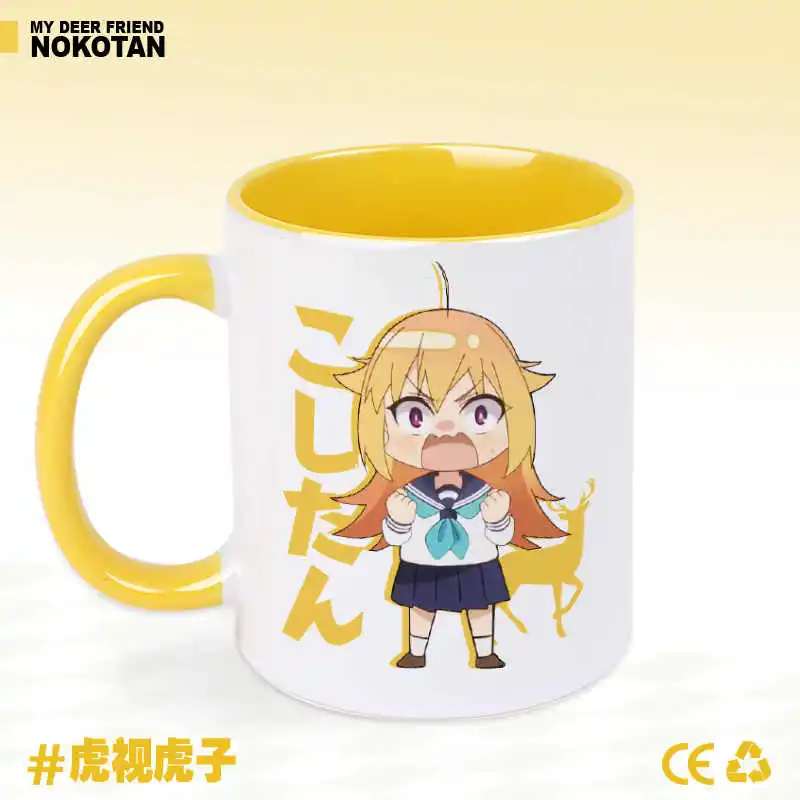Anime Mein Deer Freund Nokotan Tassen Shikanoko Nokonoko Koshitantan Cosplay Keramik Kaffee Wasser Tasse Männer Frauen Cartoon Trinkbecher