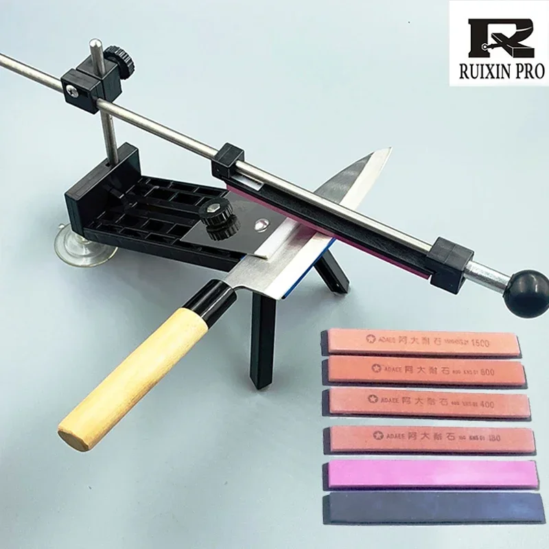 Rexin Knife Sharpener System Diamond Sharpening Stone Fixed Angle Grinder Professional Knife Sharpener Kitchen Sharpening Knives