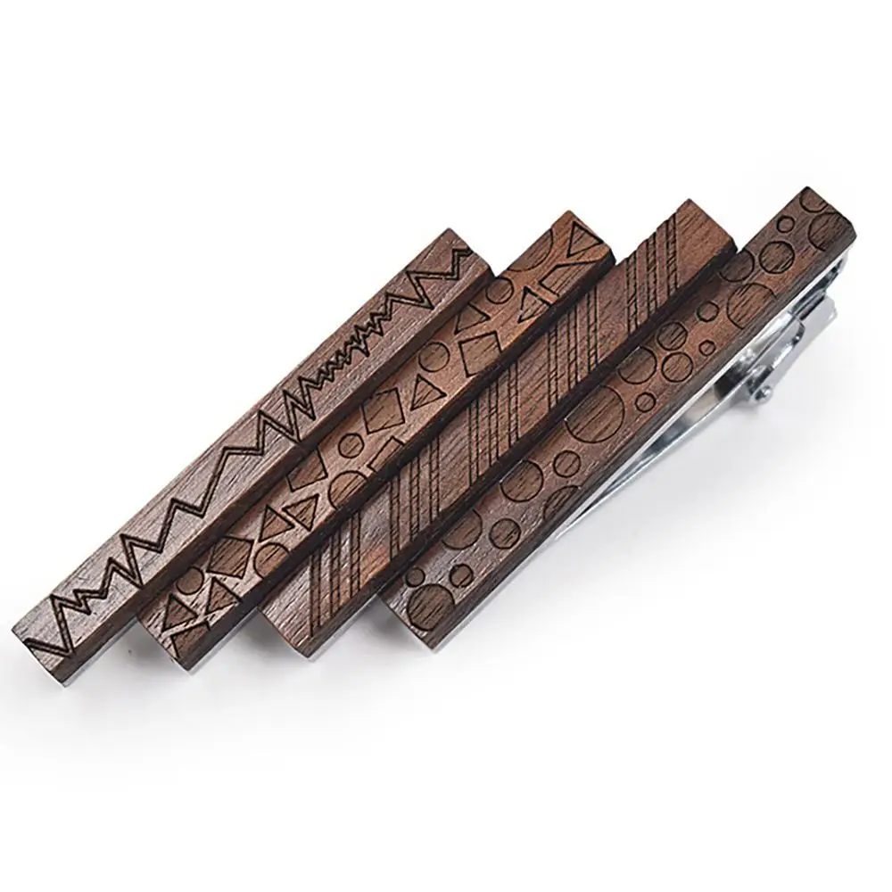 

Quality Retro Wood Tie Clips For Man Tie Bar Wooden Tie Clip Gentlemen Wedding Business Suit Shirt Necktie Bar Clip