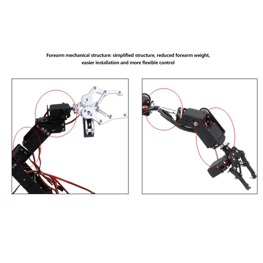 Kit Penjepit Cakar Robot Mekanik 6DOF, Manipulator DOF, Suku Cadang Robot Industri, Suku Cadang Robot Industri, Cakar Robot Lengan Mekanik