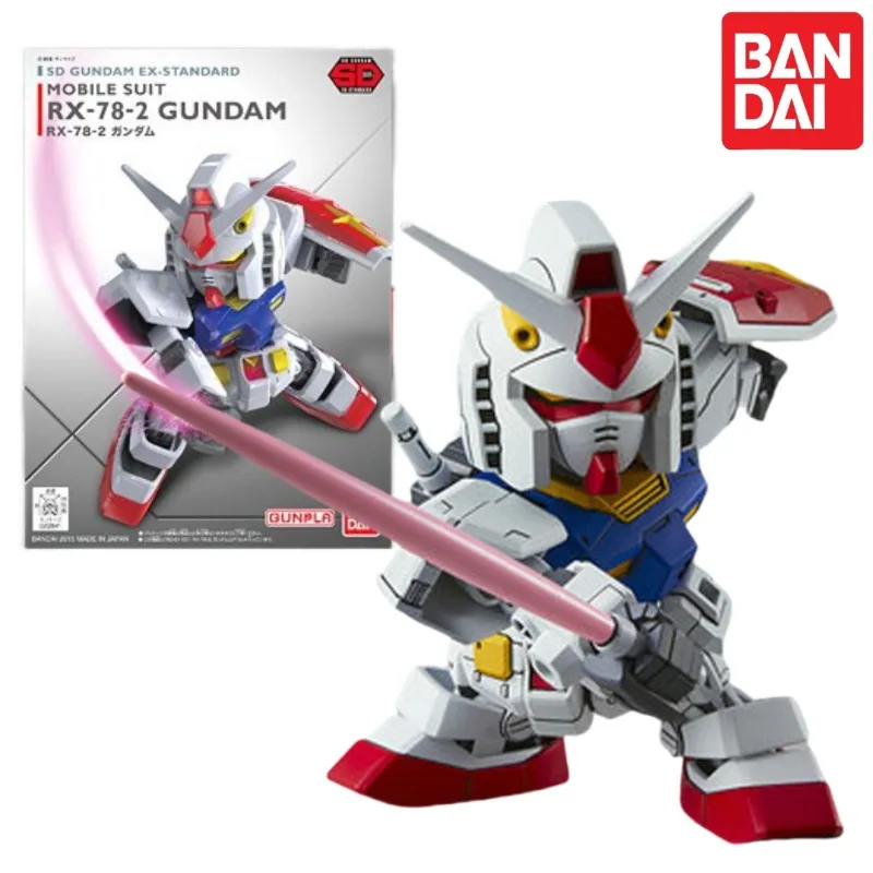 Bandai Assembled Model Original Gundam 57597 SD GUNDAM EX SDEX 001 RX-78-2 Action Figure Gifts Collectible Ornaments Boys Kids