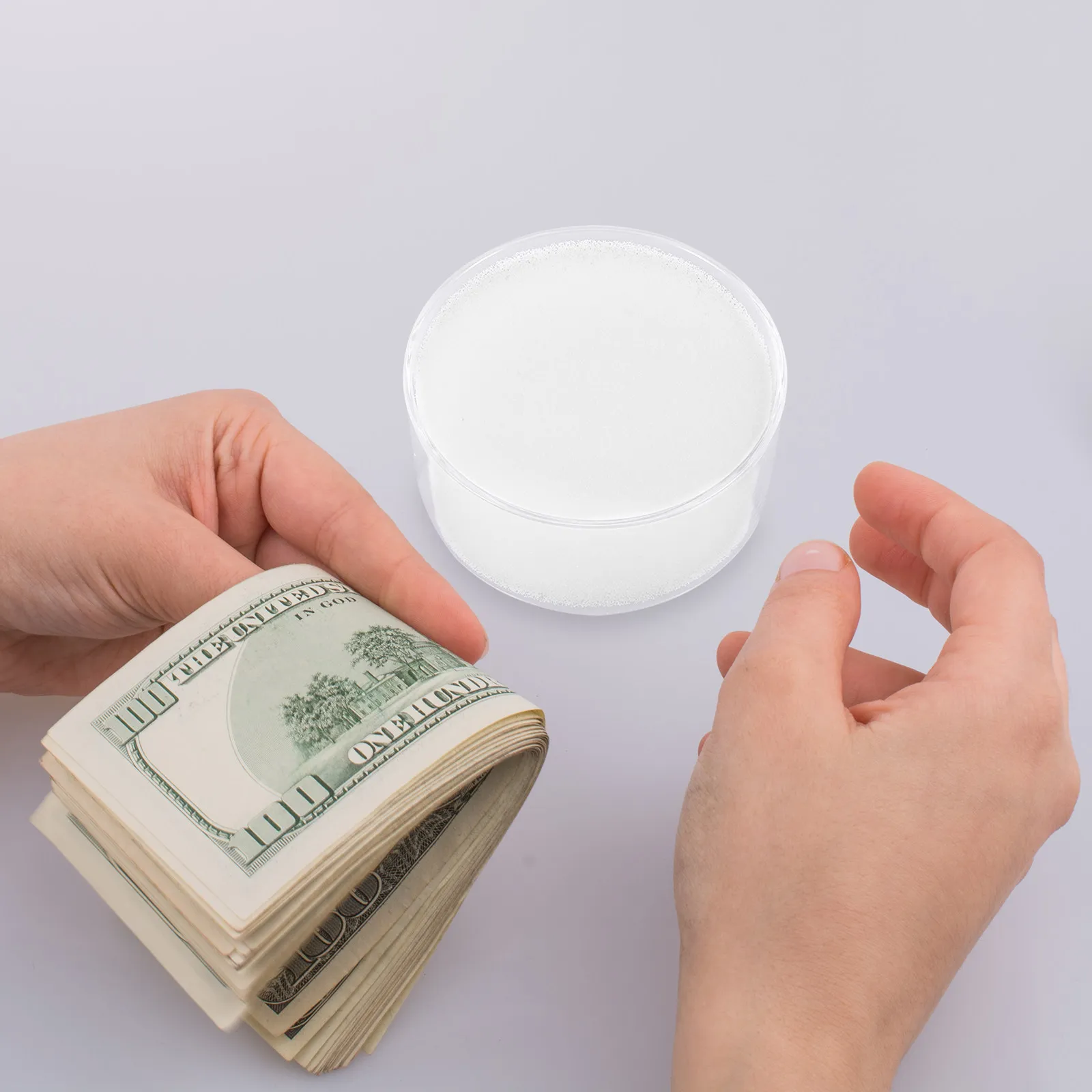 Humectador de dedos con esponja para contar dinero, 4 unidades, humidificador de esponja redondo para la punta de los dedos, para el conteo de dinero y papeles.
