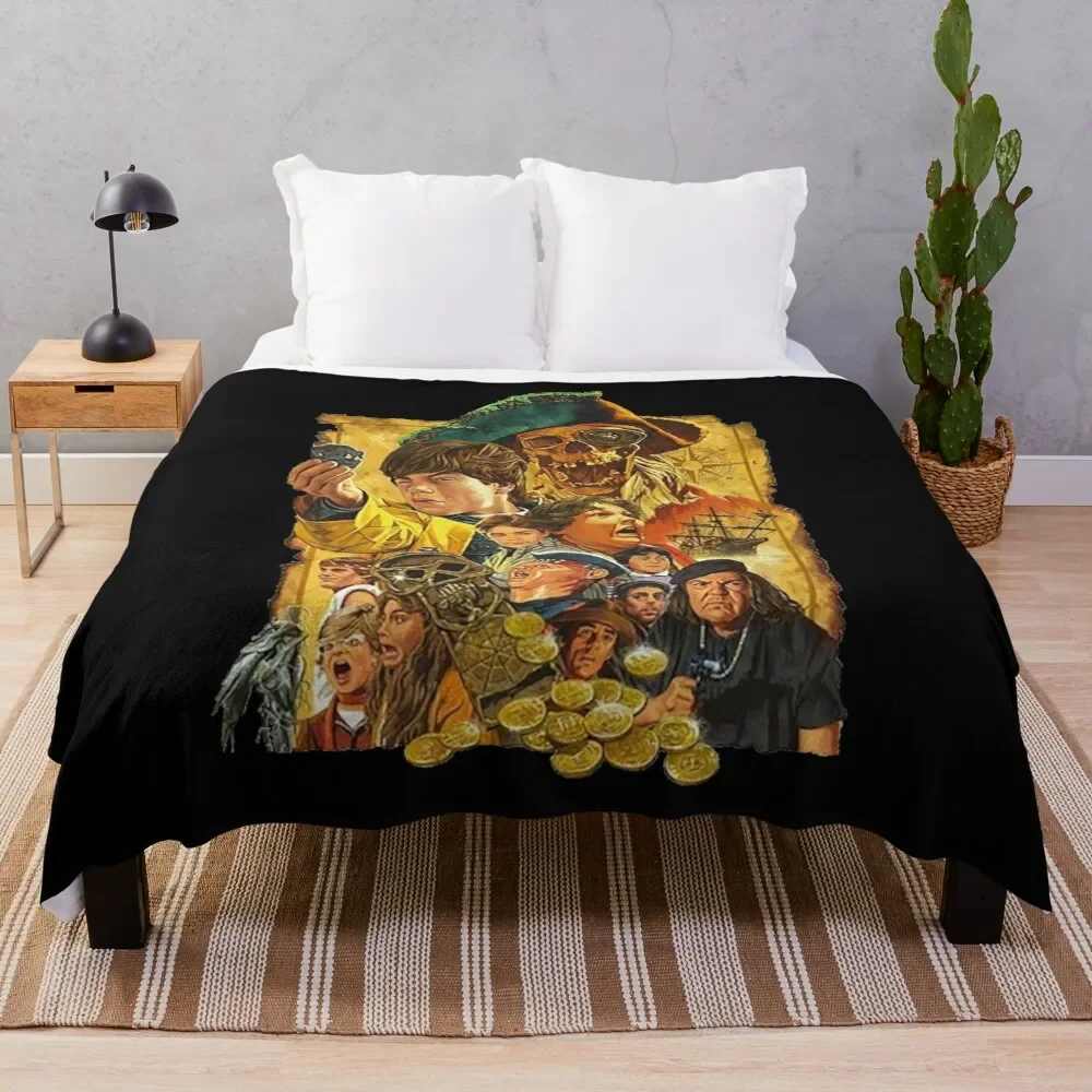RARE!! The Goonies Artwork Poster Throw Blanket Breathable Lightweight Blanket for Adults Kids