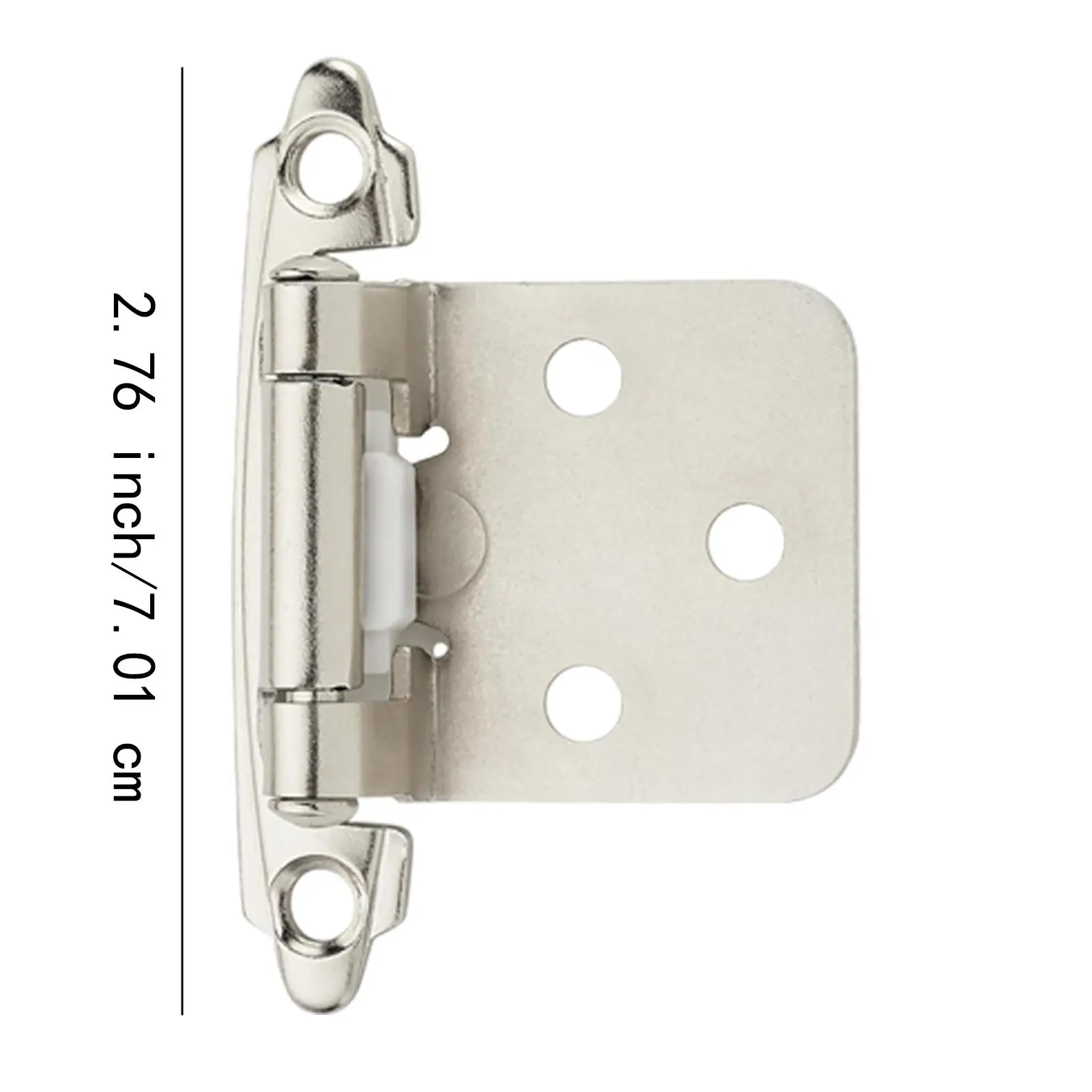 10 Pieces Cabinet Door Hinges Easy to Install Quiet Smooth Close for RV Cold Rolled Steel Versatile Semi Concealed Accessories