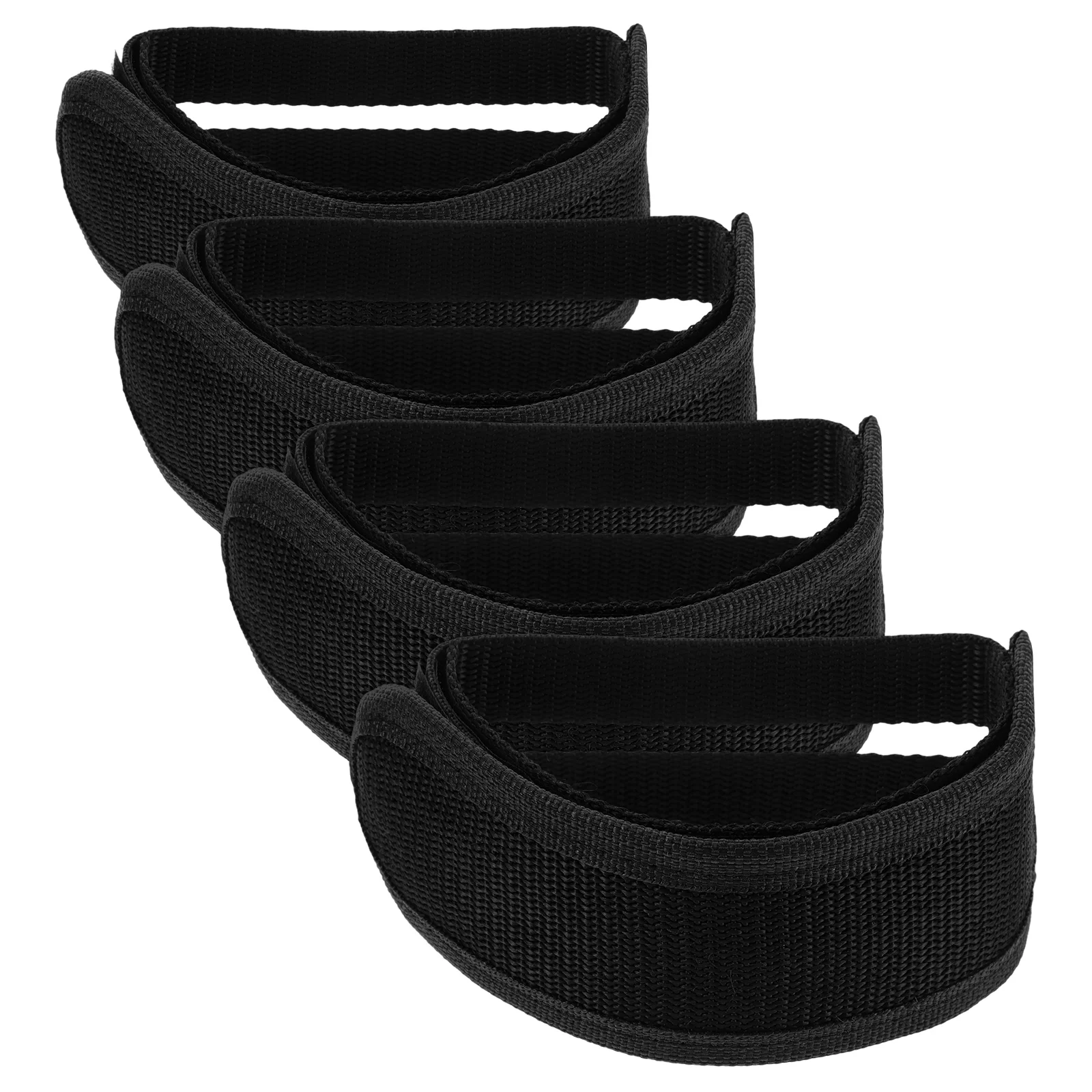 

4 Pcs Bike Pedal Straps Adjustable Foot Straps for Fixed Gear Mountain Bicycle Durable Nylon Double Sided Tape No Buckle Anti