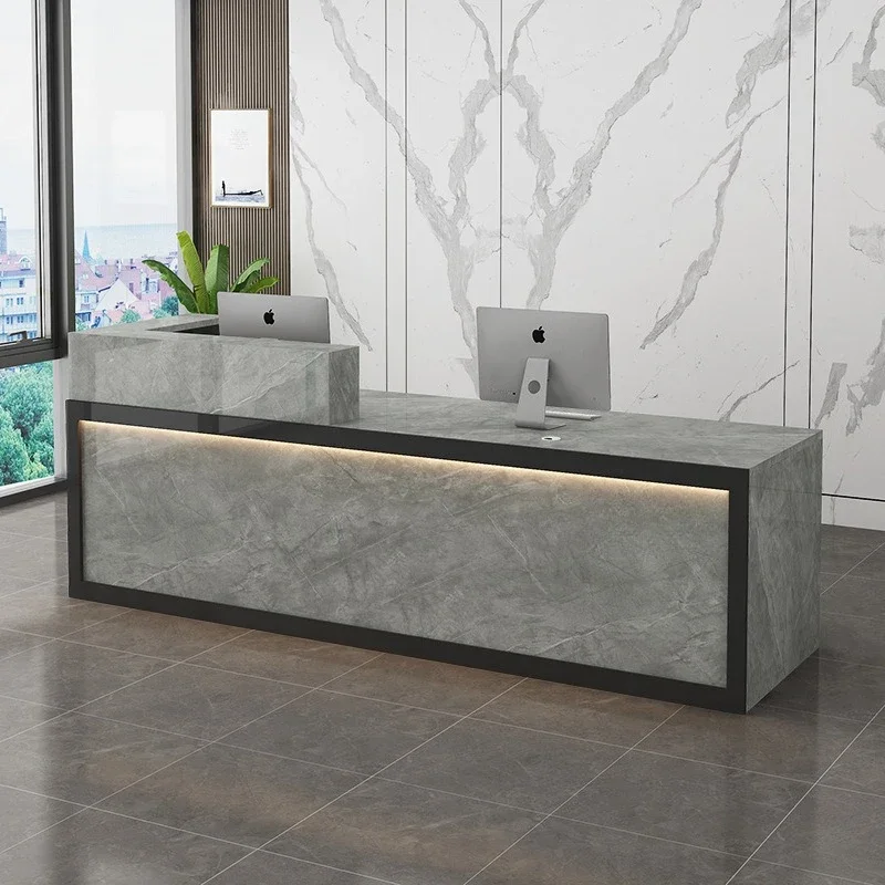 

Lacquered marble bar counter, company, store, small, simple, cashier, Dali counter reception