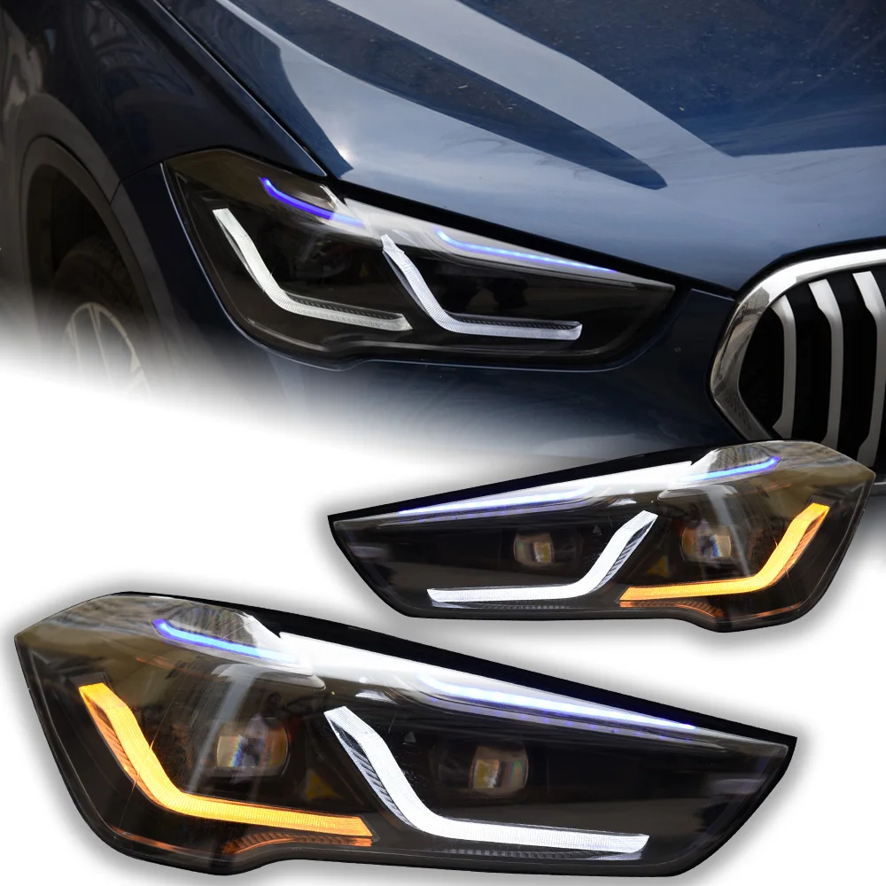 Car Lights for BMW X1 Headlight Projector Lens 2016-2021 F48 F49 Laser Head Lamp LED Headlights Drl Automotive Accessories