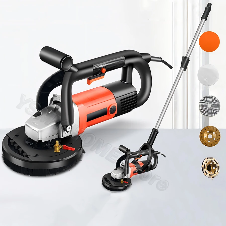 

Handheld Wall Grinding Machine Epoxy paint floor polishing concrete Rough Planer Road grad milling Dust-free wall scraping tools