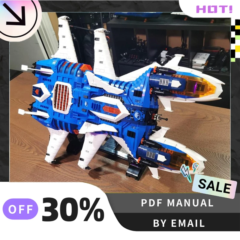 [6543PCS] Angepasst MOC Frostschutz flugzeug Kreative Bausteine Set STEM Spielzeug DIY Bau Modell Kit Geburtstag Geschenke