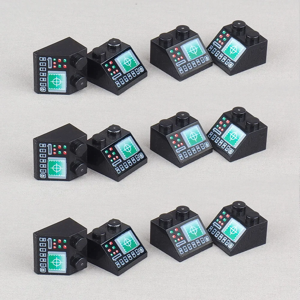 MOC 10PCS Printed 3039pb Radar Sight Pattern Building Block Kit Plane Car Vehicle Room Decoration 3039 Particle DIY Adult Toys