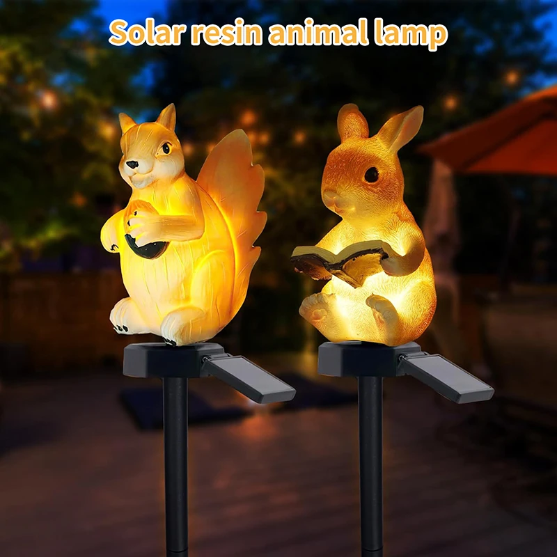 

Cartoon Waterproof Solar Ground Lamp Lawn Lamp Courtyard Decoration Festive Atmosphere Resin Lighting Ornamental Lamp