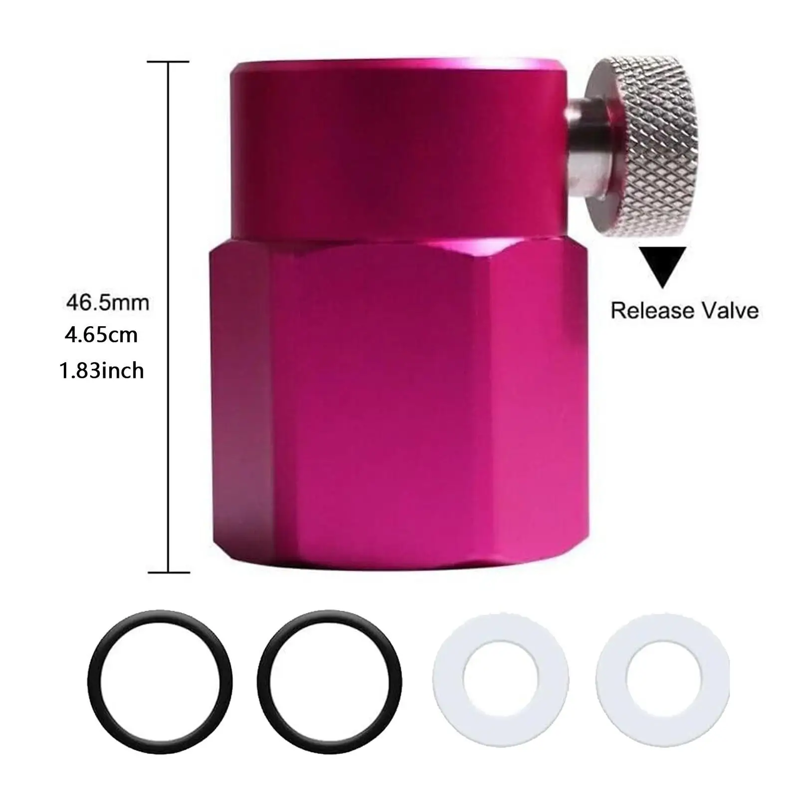 محول إعادة تعبئة أسطوانة ثاني أكسيد الكربون Cga320 محول إعادة التعبئة الملولب لصانع الصودا