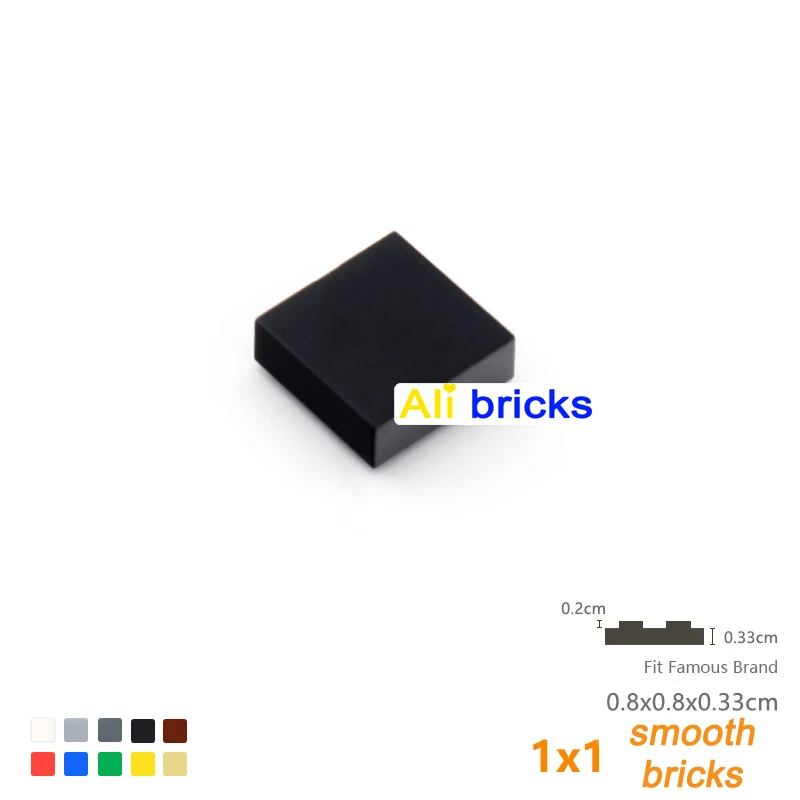 Blocs de construction en vrac, 600 pièces, briques lisses, 24 couleurs, 1x1, jouets créatifs éducatifs pour enfants, taille Compatible avec 3070