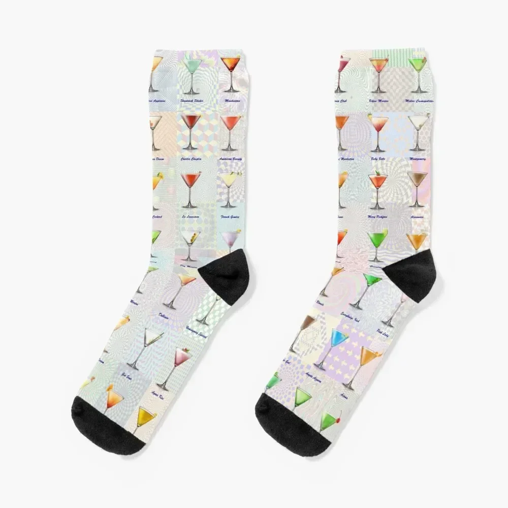 Cocktails Socks football gym Socks Male Women's