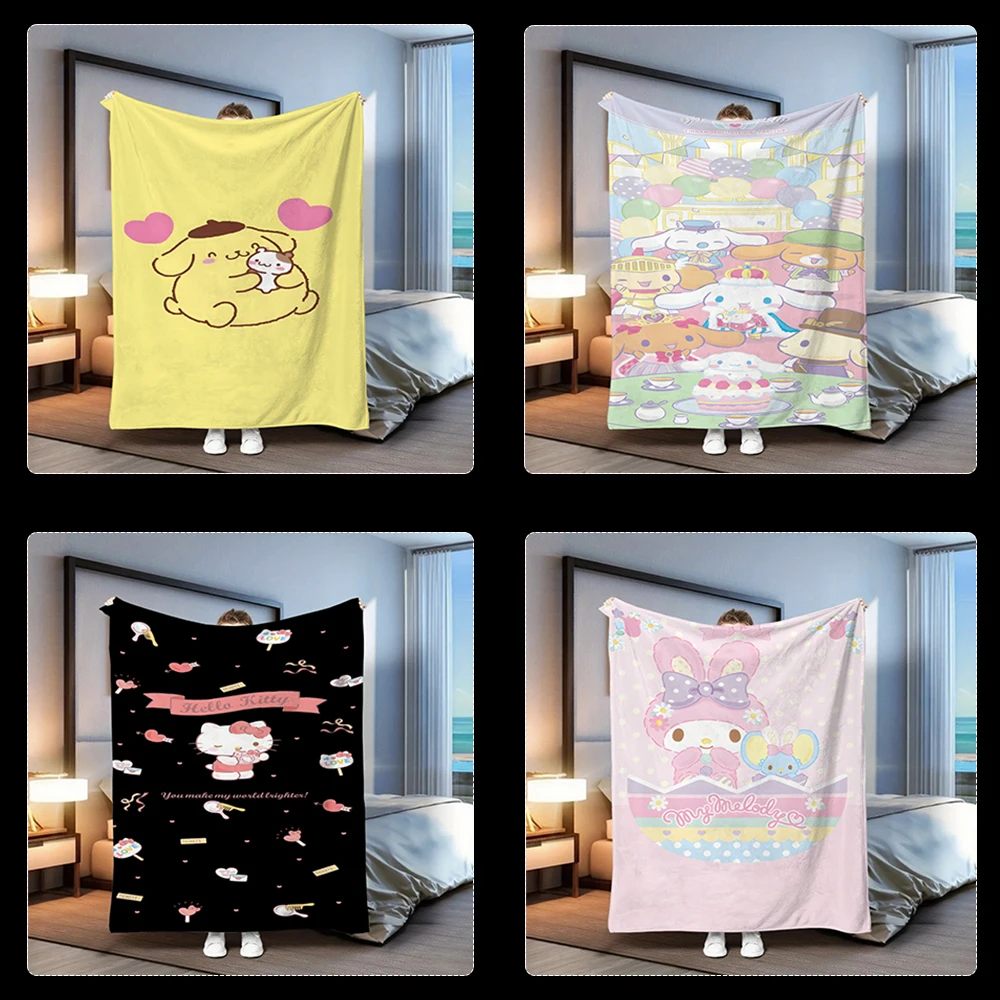 

Cute Puppy Patterned Yellow BlanketLunch break blanket, multi-purpose blanket for , living room, bedroom, camping and travel