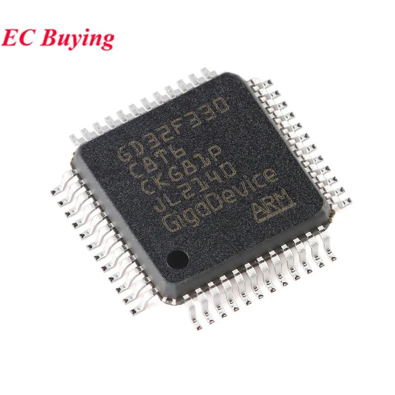 10Pcs/1pc GD32F330C8T6 GD32F330 GD32F GD32 32F330C8T6 LQFP-48 ARM Cortex-M4 32-bit Microcontroller MCU IC Controller Chip