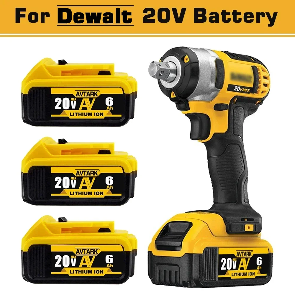 

2024 Upgrade 20V 6.0Ah 8.0Ah DCB200 Replacement Li-ion Battery for DeWalt MAX DCB205 DCB201 DCB203 power tool Batteries