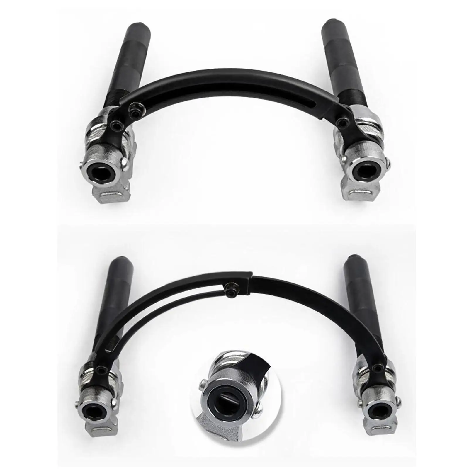

Automotive Coil Spring Compressor Kit with Bracket Secure Jaws for Car Truck Shock Absorber Installation
