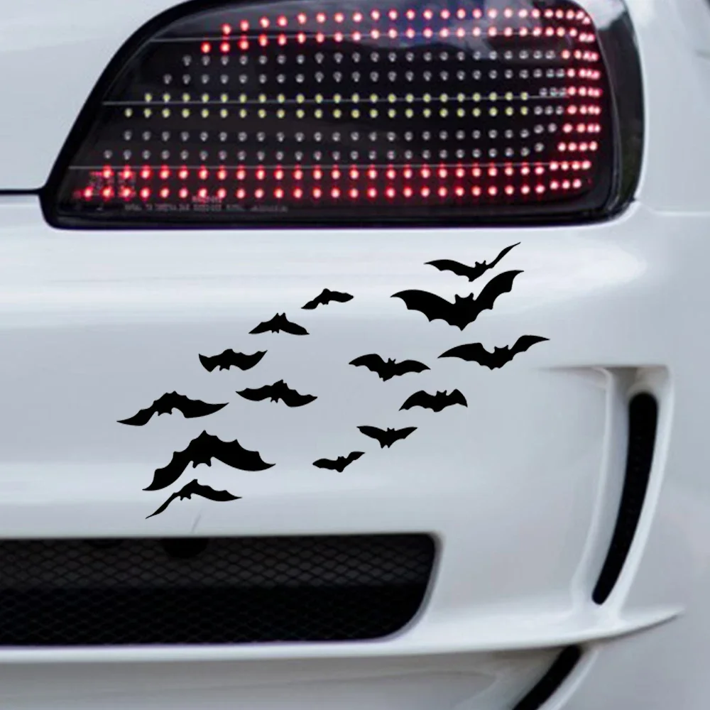 

Наклейки на автомобиль с рисунком летучих мышей 10,8x5 см, виниловые наклейки для кузова автомобиля, зеркал, окон, мотоциклов, аксессуары для стайлинга автомобиля
