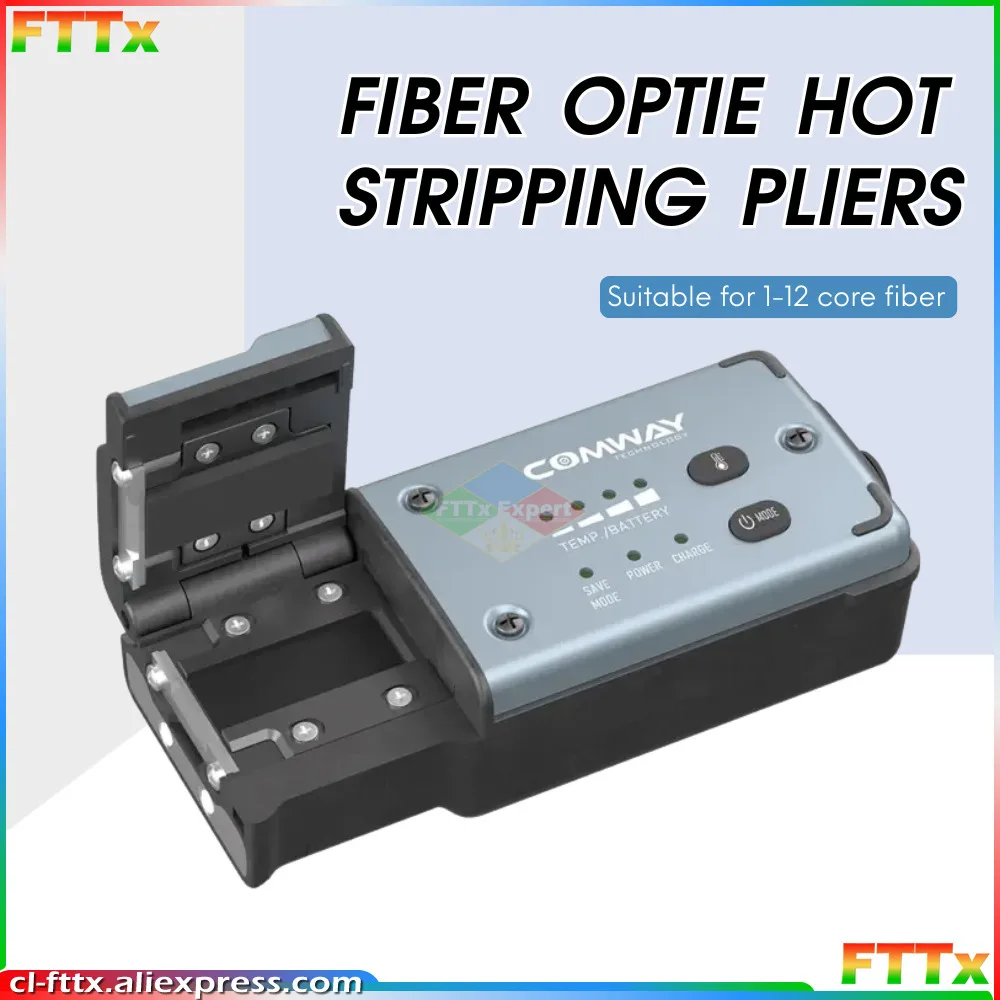 

New Arrival COMWAY CS-06 Hot Stripping Clamp Bundle/Bare Fiber/Tail Fiber/Ribbon Fiber Plywood Hot Stripping Clamp