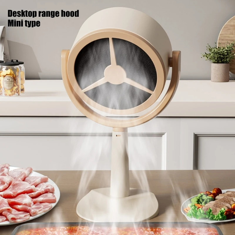 

BBQ and Hot Pot Extractor Hood Living Room Smoke Absorber Portable Extractor Hood Mini Hood Filters for Indoor Cooking